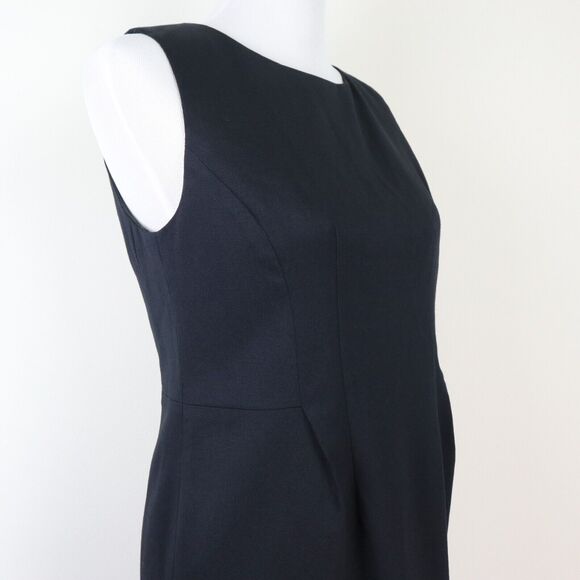 Vintage Pendleton Size Petite 4 Stretch Wool Sheath Dress Black - Picture 8 of 10